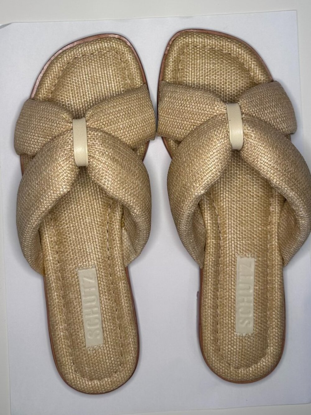 Schutz Rattan Sandals